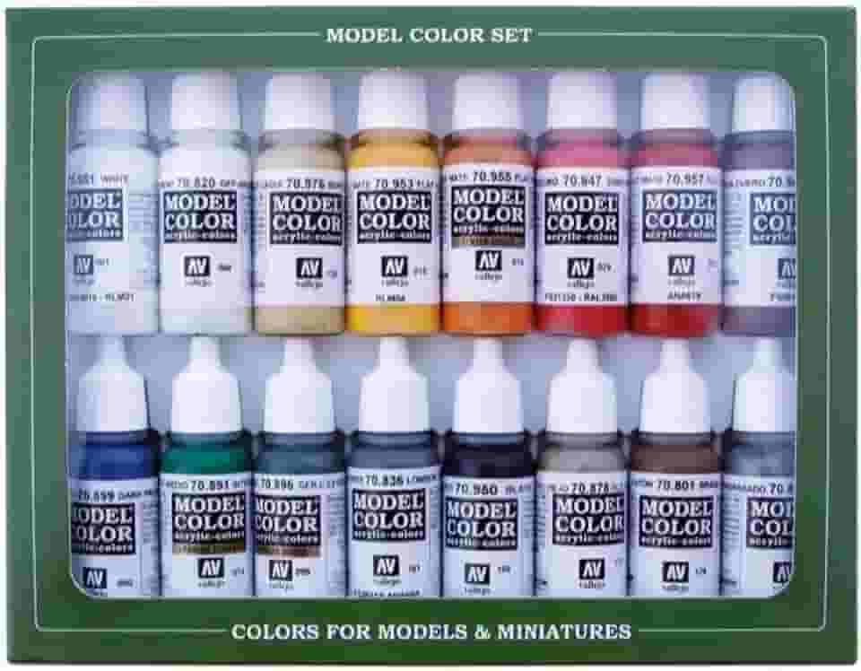 Vallejo - Conjunto de tintas napoleônicas francesas e britânicas 1789-1815 | Cor do modelo | Cores de alta pigmentação | Acabamentos históricos para kits de modelo e figuras em escala | 16 frascos x