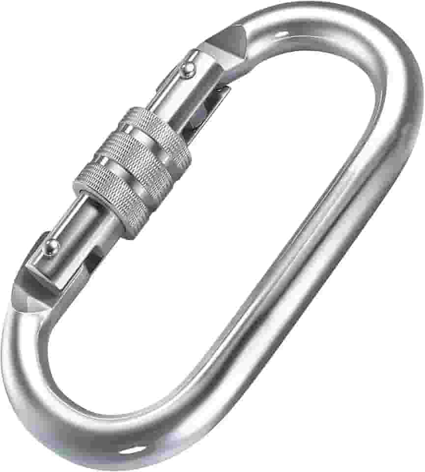 Mosquetão de Segurança Oval Trava Dupla Vicsa VIC24300