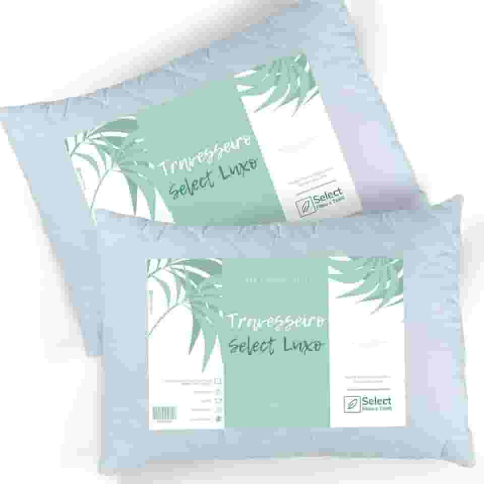 Kit 2 Travesseiros TRP Imports Select Luxo Fibras Importada E Antialérgica