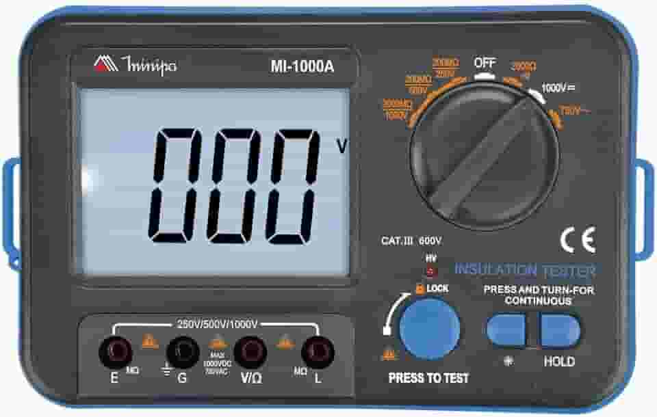 Megômetro Digital Minipa MI-1000A