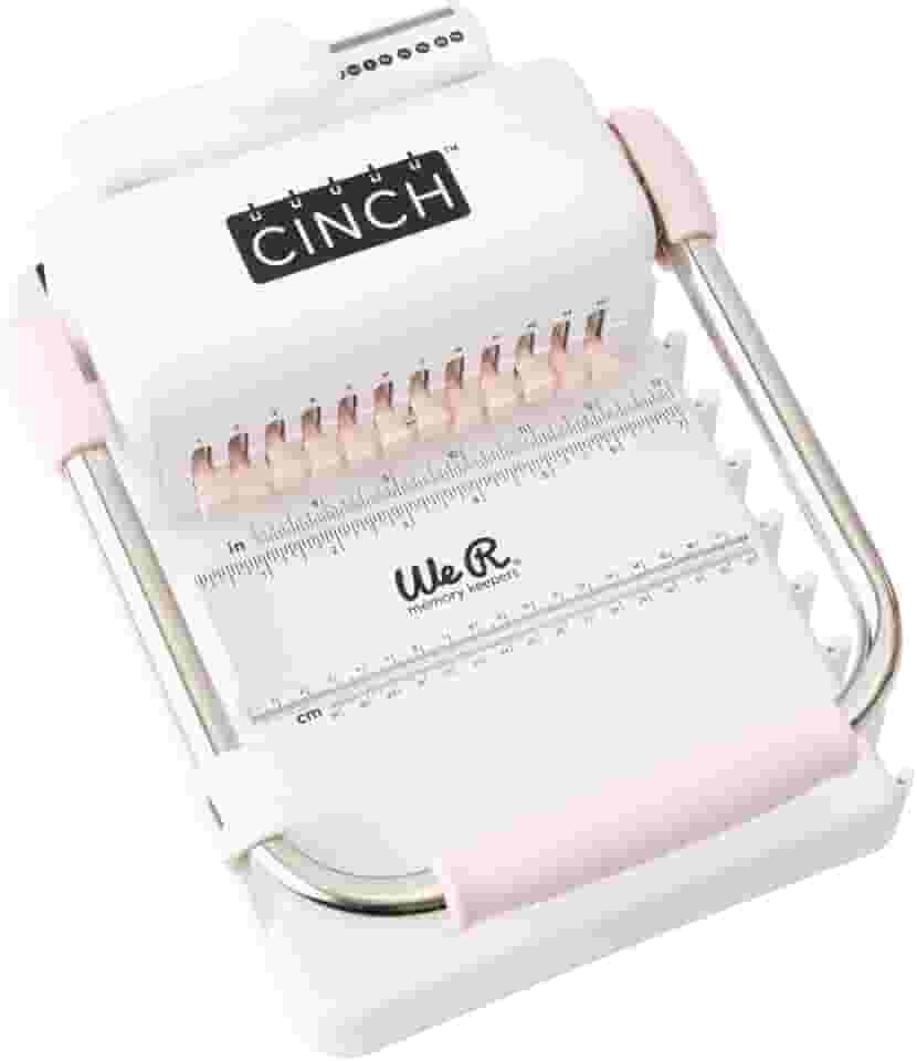 Encadernadora The Cinch We R - Furo Quadrado American Craft, 662789, Branco e Rosa, 1 Pc