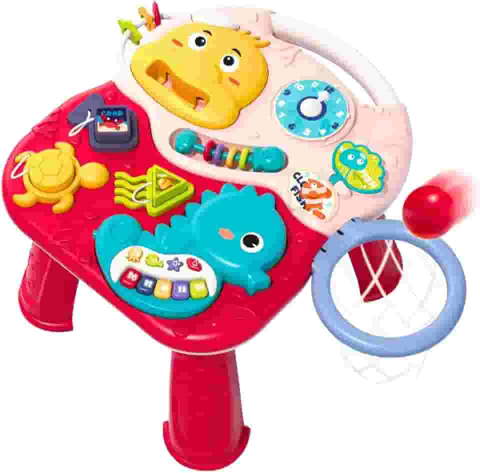 Maxi Baby Mesa de Atividades Infantil Educativa 2 em 1 Ocean (Vermelho)