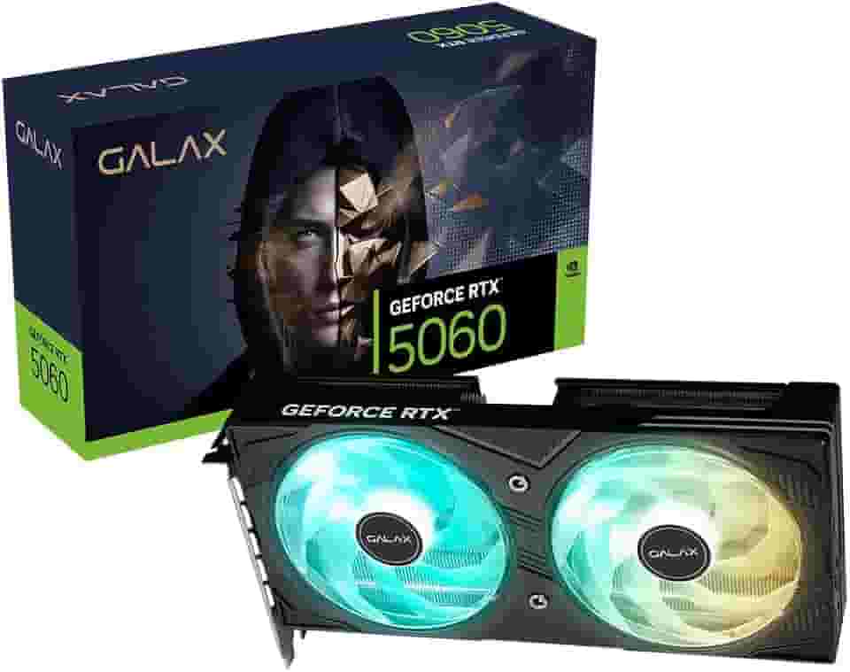 PLACA DE VIDEO NV RTX5060 EX 8GB BLACK GF 128BITS GDDR7 GALAX 56NSN8MDDAEX