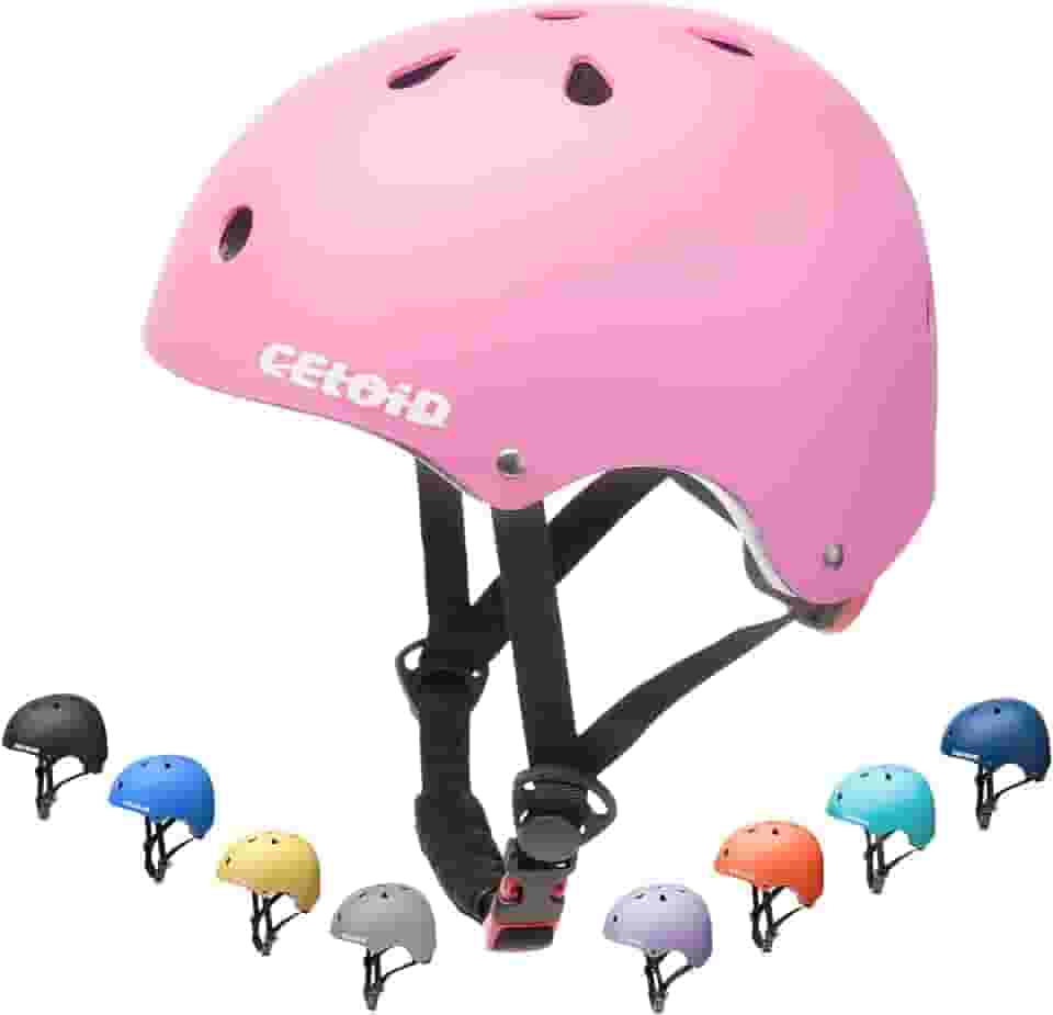 Capacete de bicicleta infantil, capacetes de skate para crianças de 2 a 3 a 5 a 8 a 14 anos de idade, meninos e meninas, ajustável, multiesportivo, bicicleta, skate, futebol, patins, patins