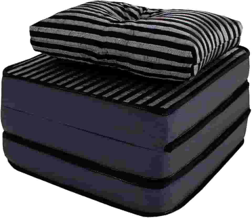 Puff Colchonete Dobrável/Sofa 3 em 1 + Travesseiro Solteiro BF Colchões