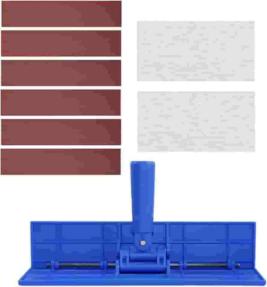 Suporte de lixa, ferramenta de polimento de massa de canto interno, lixadeira manual de drywall, lixadeira de parede com cabeça de lixamento autoadesiva, conjunto de suporte de lixa