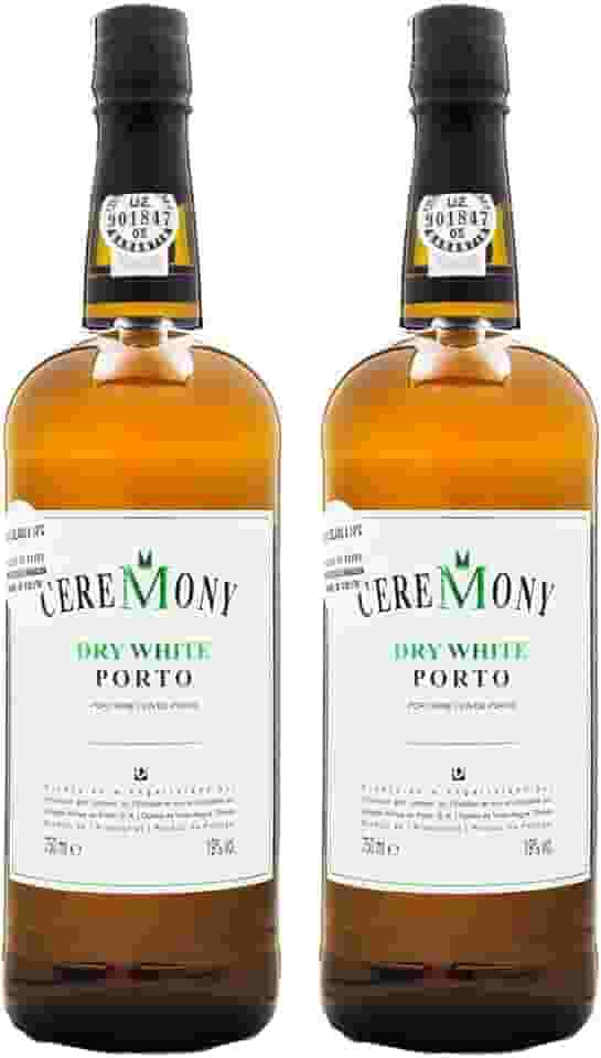 Kit 2x Vinho do Porto Português Ceremony Branco 750ml