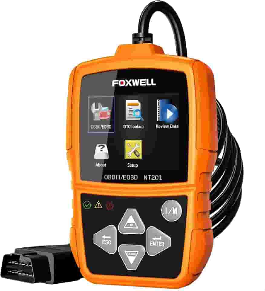FOXWELL NT201 OBD2 Scanner Automotivo em Portugues Brasil Motor de Verificação do lLeitor de Código Profissional Ferramentas de Diagnóstico OBD2