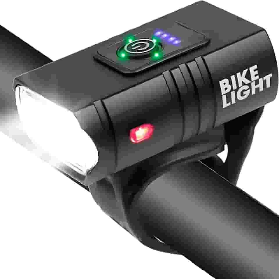 Lanterna Bike Farol Luz de Bicicleta com 2 Led T6 Potente Recarregável USB 6 Modos de Iluminação a Prova da Água Acessorios Bicicleta Ciclismo Sinalizador Luz Dianteira