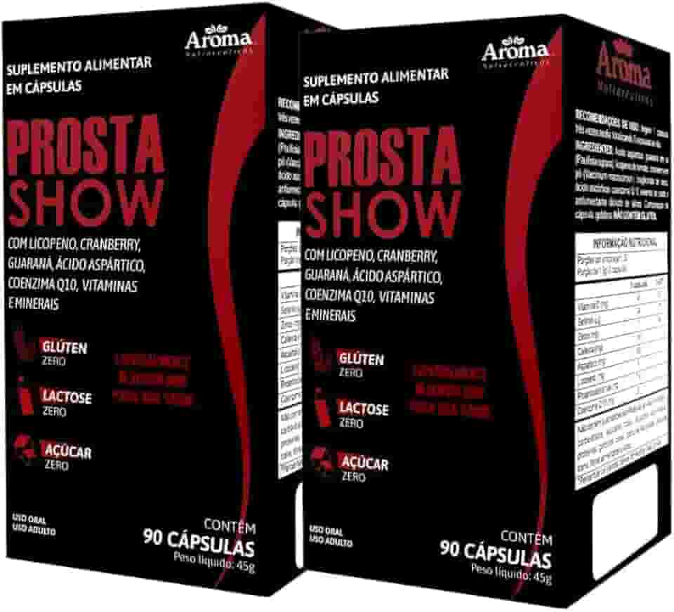 Kit 2 x Prostashow 180 Cápsulas Suplemento Para Próstata Inflamada Licopeno