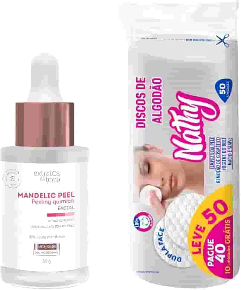 Mandelic Peel 10% – Peeling Químico para Rejuvenescimento, Clareamento de Manchas e Tratamento de Melasma 30g