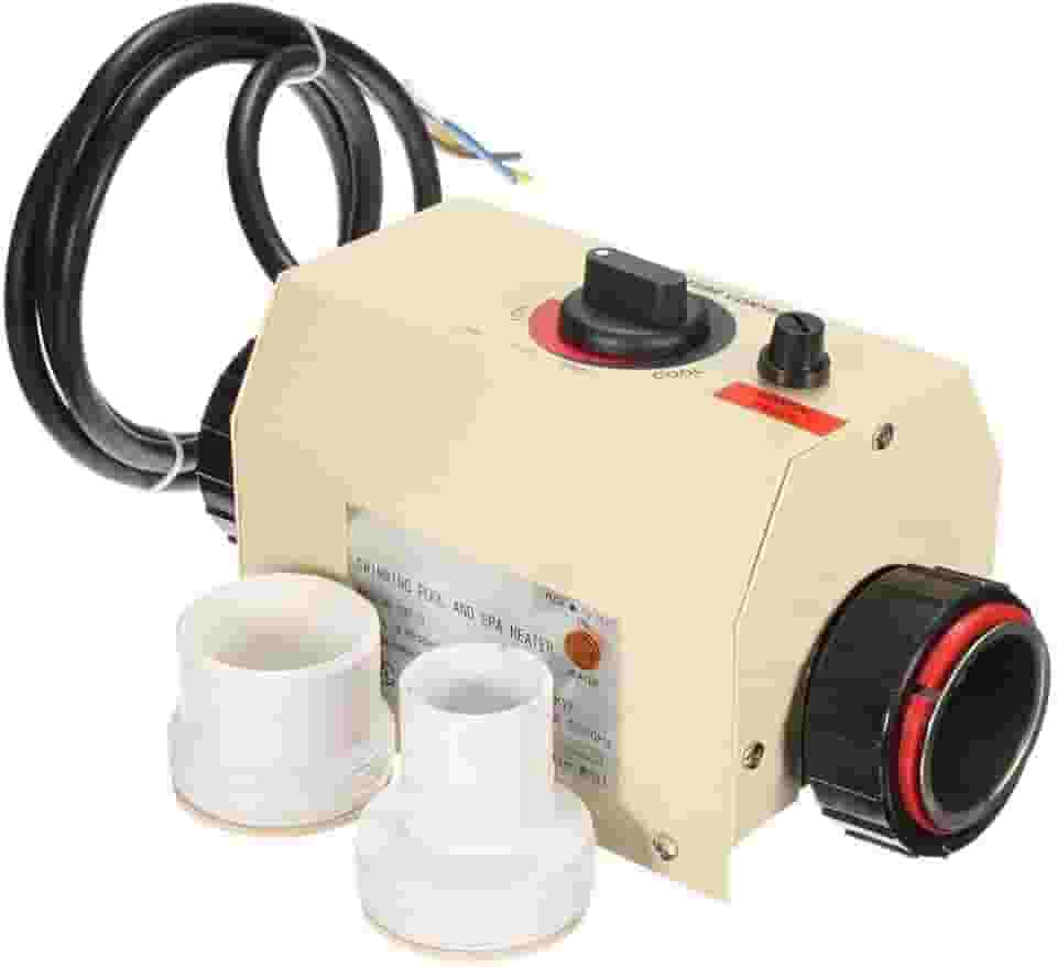 Termostato elétrico automático de piscina de 220 V 3 KW, aquecedor de água elétrico inteligente, controlador de temperatura amplamente utilizado em mini piscina, SPA, piscina (3 KW)