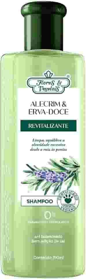Flores e Vegetais Shampoo Alecrim Erva Doce Revital 310Ml E Vegetais