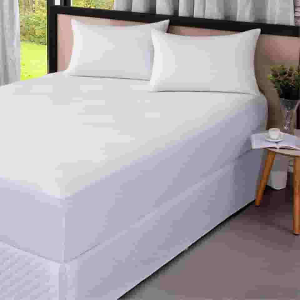 Protetor De Colchão Casal Impermeavel Jacquard com Lateral Adaptável Protege Seu Colchão Respirável e Antialergico