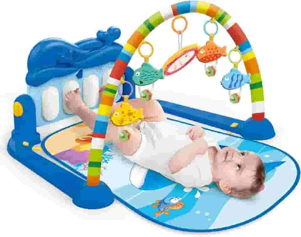 Tapete de Atividades com Play Piano Baleia Azul - Maxibaby