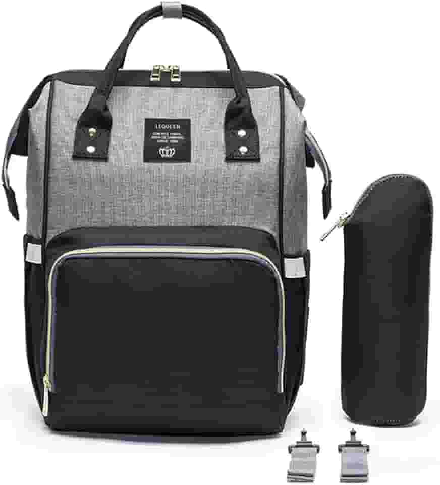 Mochila Bolsa Maternidade Lequeen Original Impermeável Porta mamadeira Menina Menino