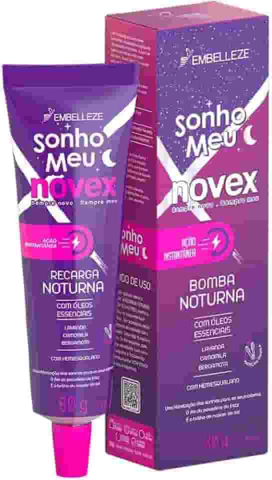 Embelleze Máscara De Hidratação Novex Recarga Noturna Sonho Meu Óleos Essenciais 80G