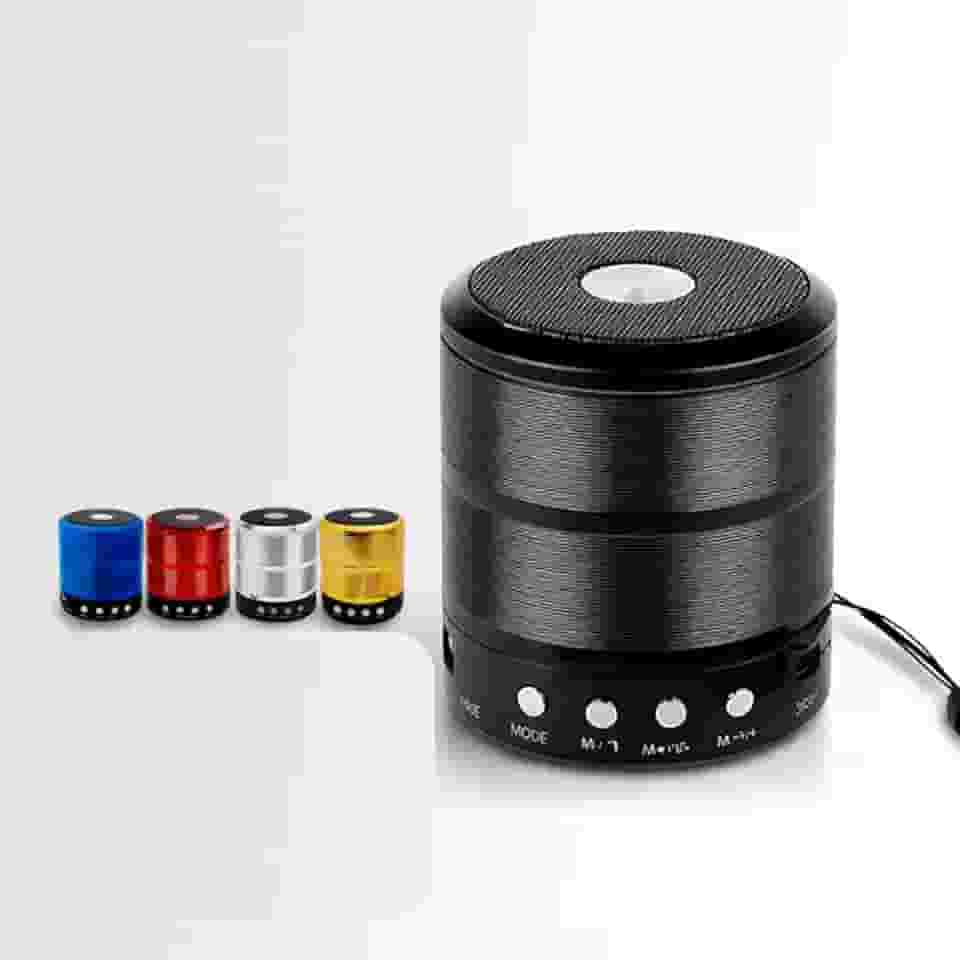 Mini Caixinha de Som Bluetooth Portátil WS-887 USB SD P2 Rádio FM – Mini Speaker Envio Sortido