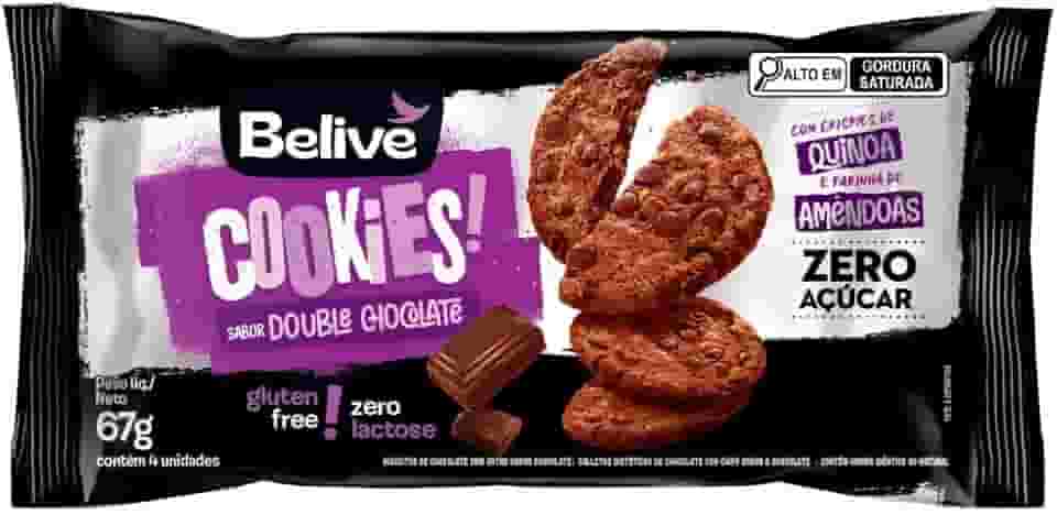 Cookie de Chocolate Sem Glúten Sem Açúcar Sem Leite Belive