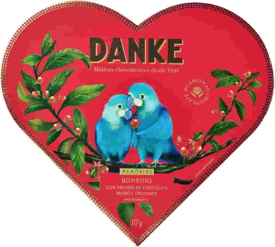 Caixa de Bombom Coração Danke 117g