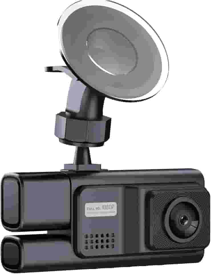 Câmeras Frontais e Traseiras Duas para Painel com Cartão de 64G Câmera Carro 1080P DVR Ré Visão Noturna WDR Gravação em Loop Controle via Aplicativo W