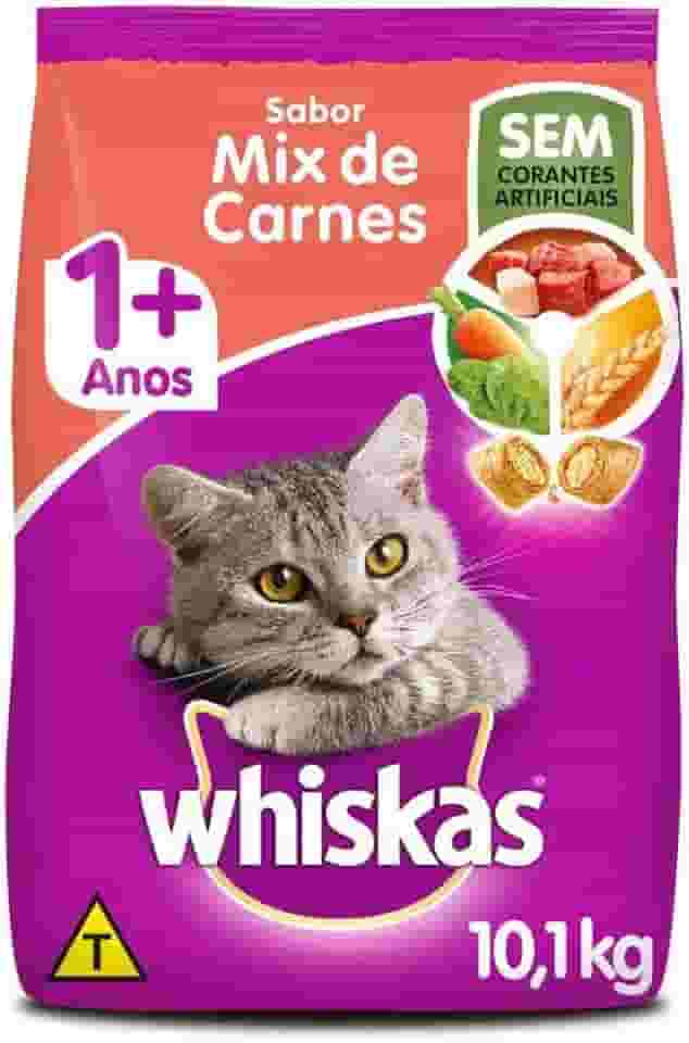 whiskas Ração Whiskas Para Gatos Adultos Mix De Carnes 10 1 Kg