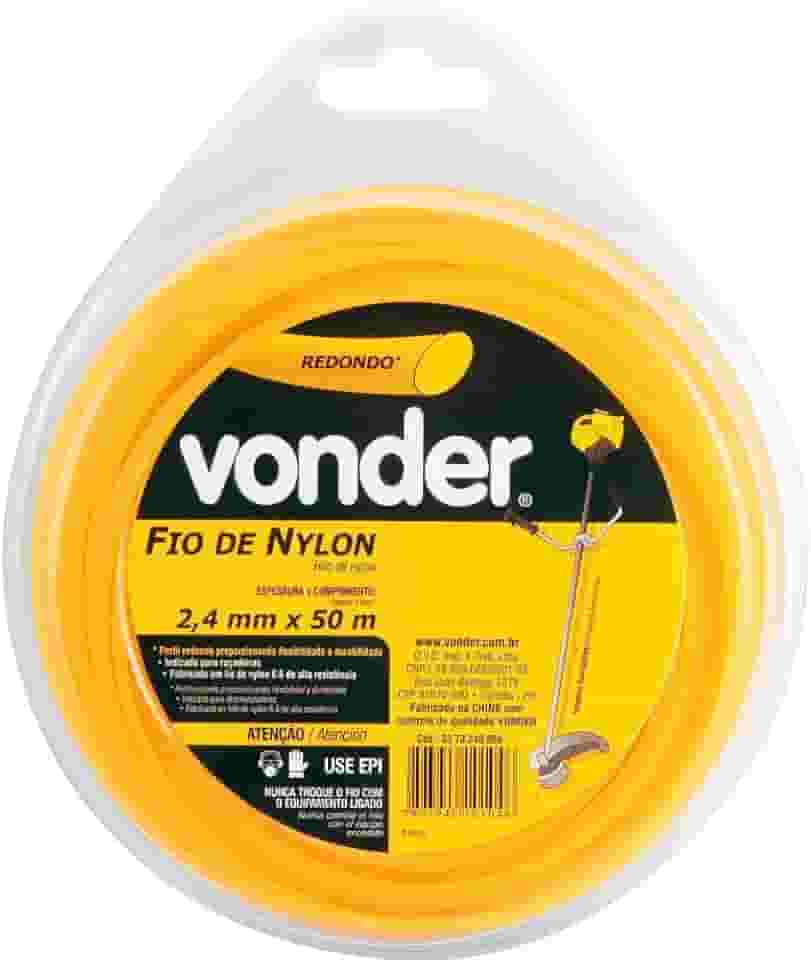 Vonder, Fio De Nylon, 2,4 Mm X 50 M, Redondo.