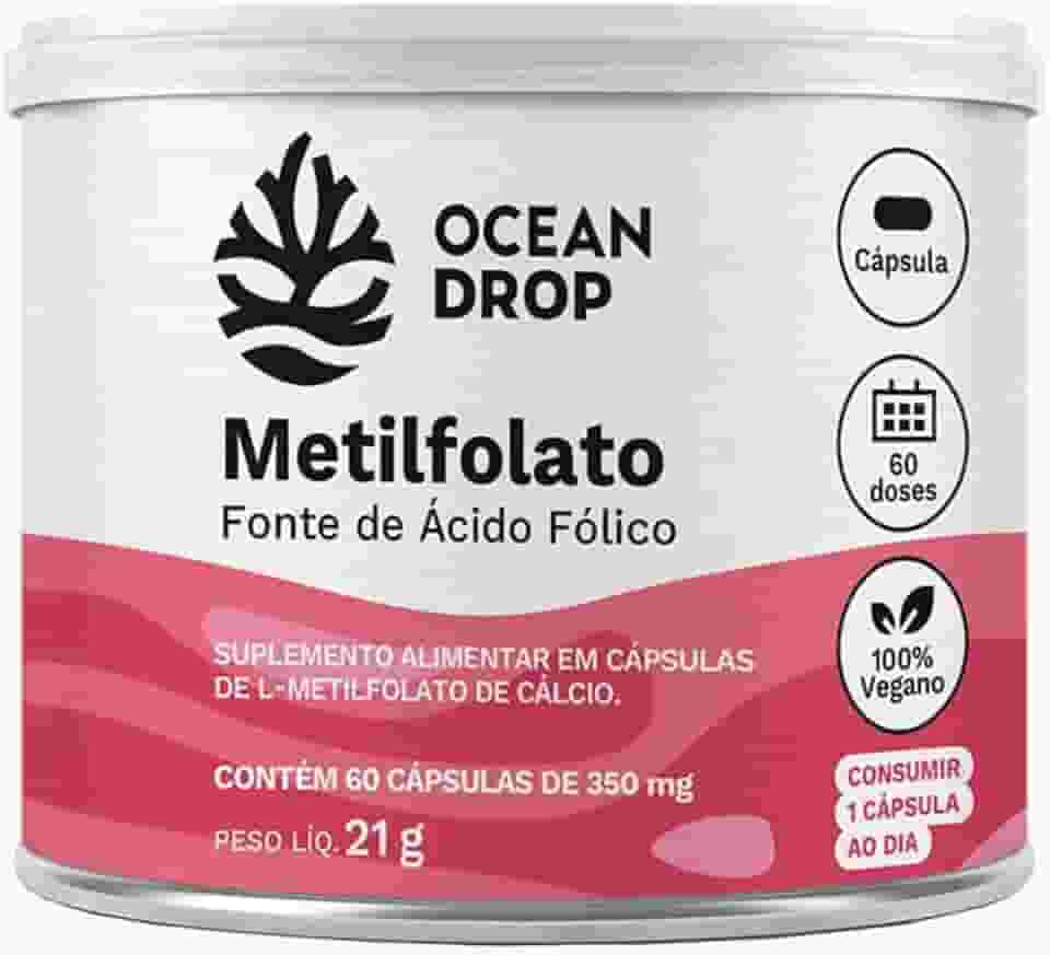 Metilfolato Vitamina B9 350 Mg 60 Caps - Ocean Drop
