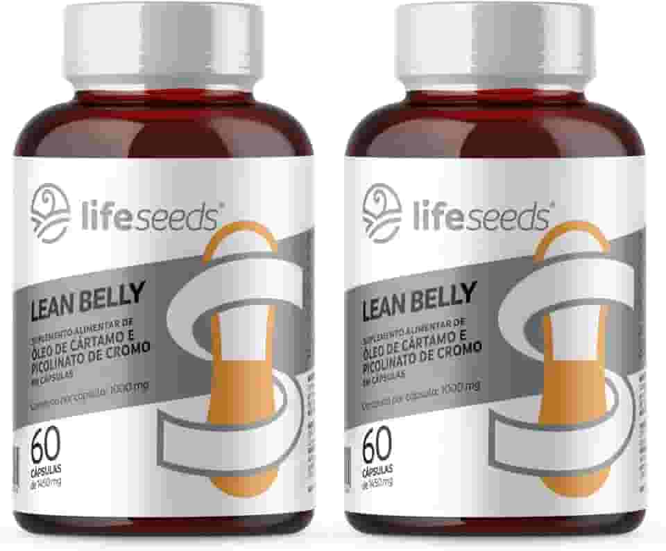 Óleo de Cártamo + Picolinato de Cromo - 2 Potes - 120 Cápsulas