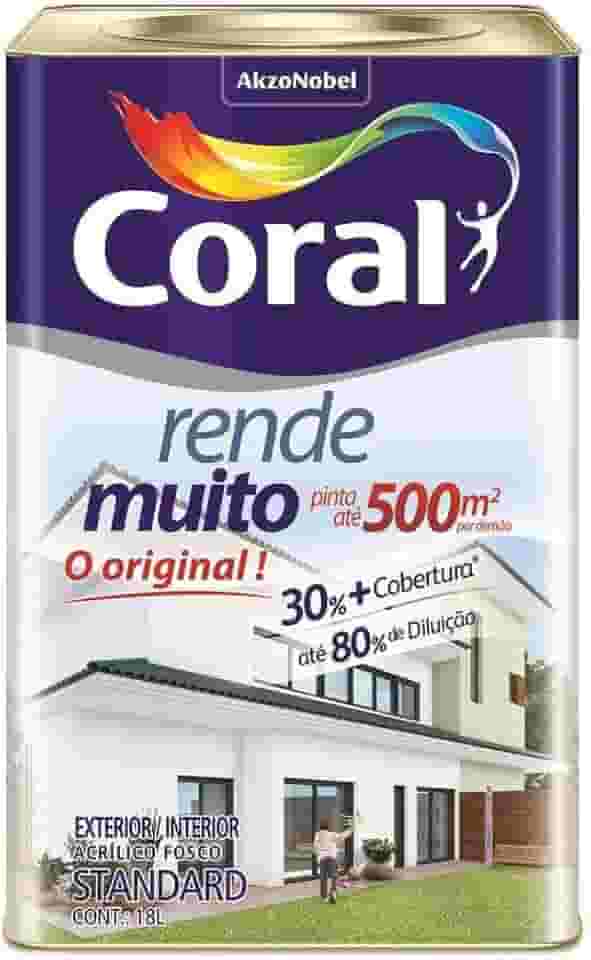 Tinta Coral Rende Muito Acrílica Fosca Palha 18L