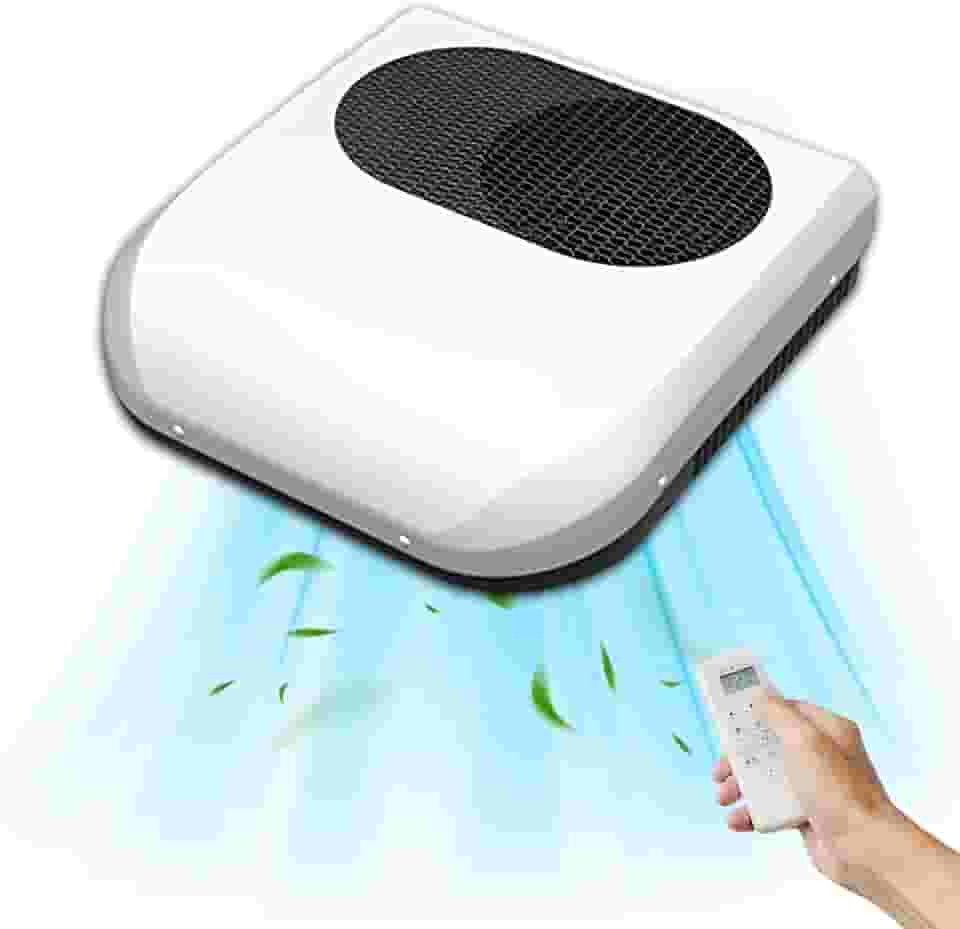 Ar condicionado RV 12V, 9500 BTU Universal Rv Rooftop ar condicionado unidade AC Camper CC unidades AC para trailers, motorhome, carro, semi caminhão, van, reboque, barco, caravana, resfriamento