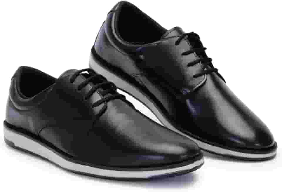 Sapato Social Masculino Derby Cap Toe Sofisticado Confortável Elegante Dia a Dia