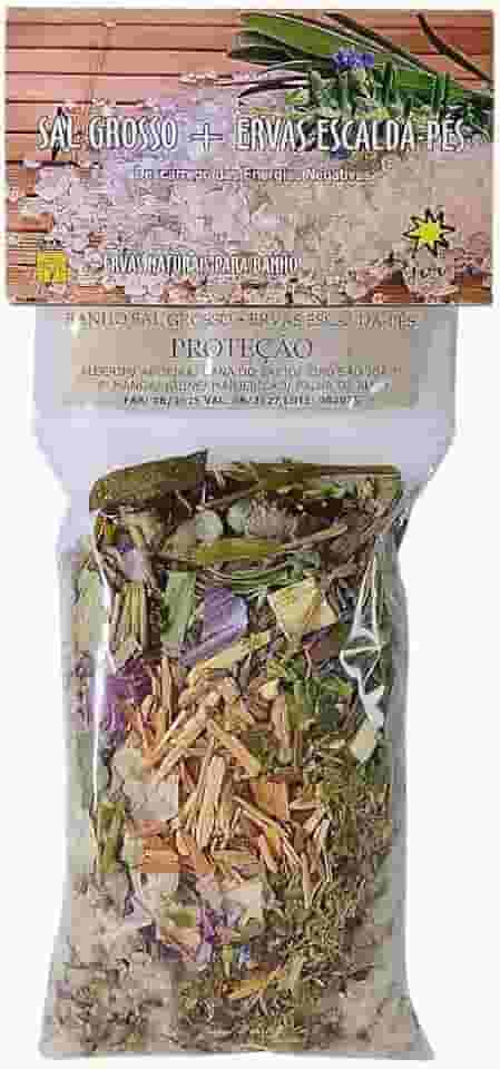 Banho Sal Grosso + Ervas Escalda Pés Proteção Emb.180g