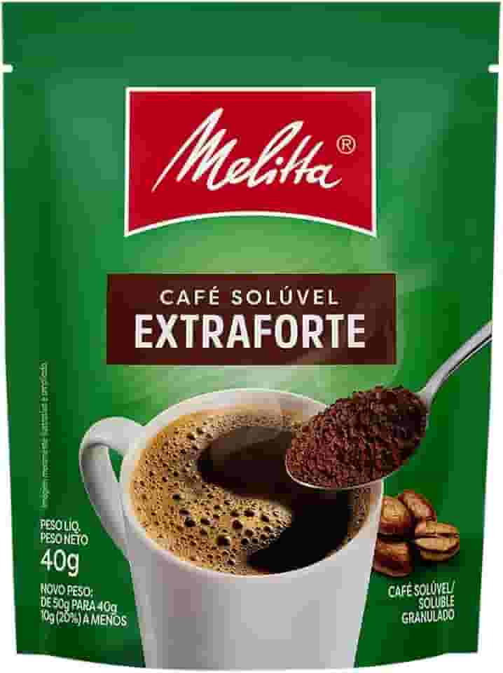 Café Solúvel Granulado Extraforte Melitta Sachê 40g