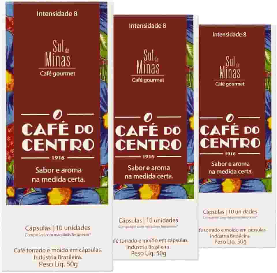 30 Cápsulas Compatível com Nespresso®, Café do Centro, Sul de Minas