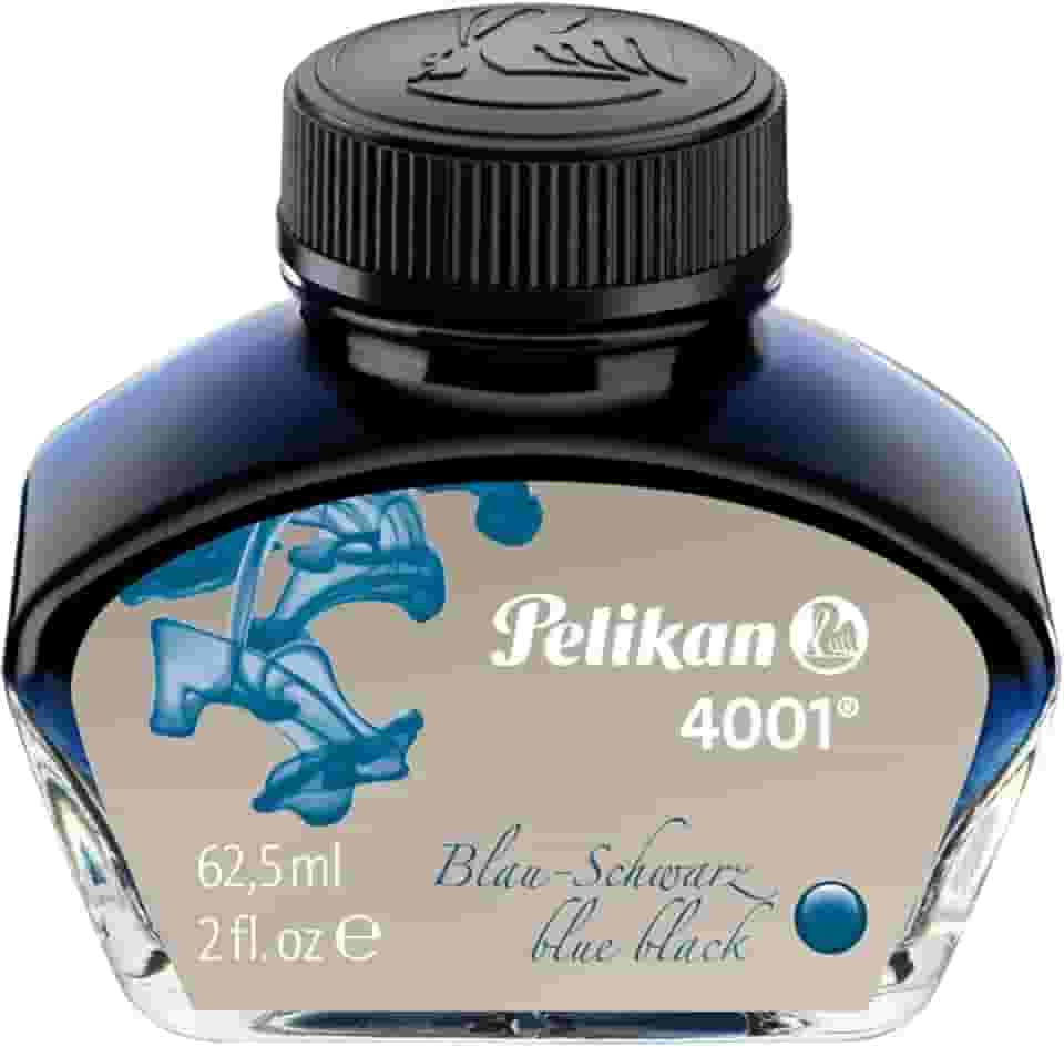 Tinta Para Caneta Tinteiro Pelikan 4001 Azul Preto 62,5Ml Pelikan, Blue-Black