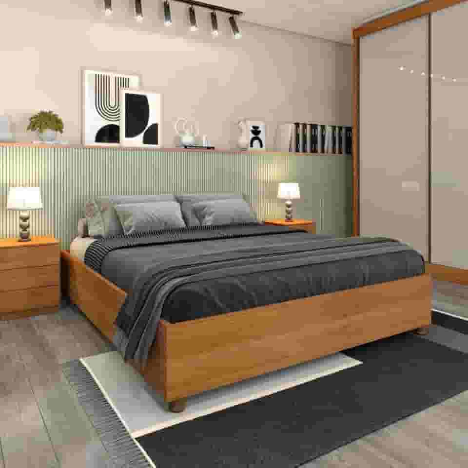 Cama Casal Mônaco Tcil Móveis Cinamomo