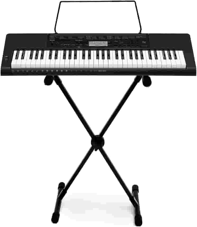 Kit Teclado Casio CTK3500 Arranjador Musical 5/8 61 Teclas Com Suporte Em X