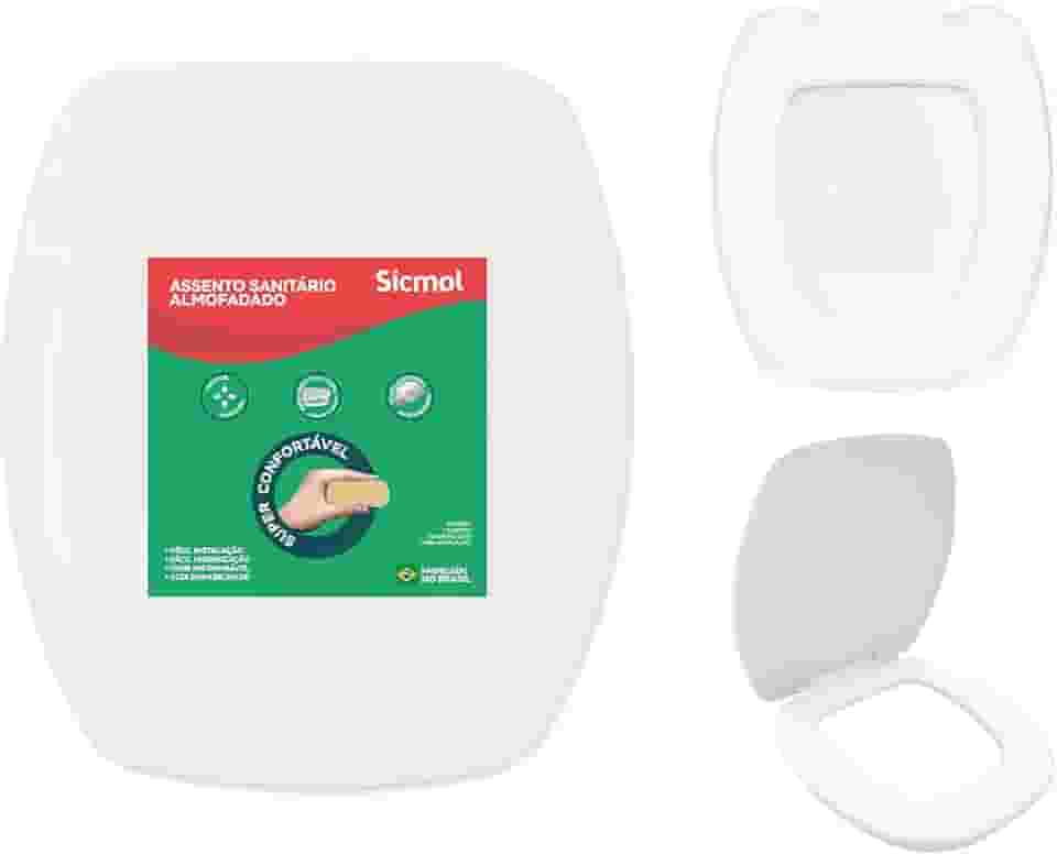 Assento Sanitario Almofadado Incepa 6lpf Thema Branco Sicmol