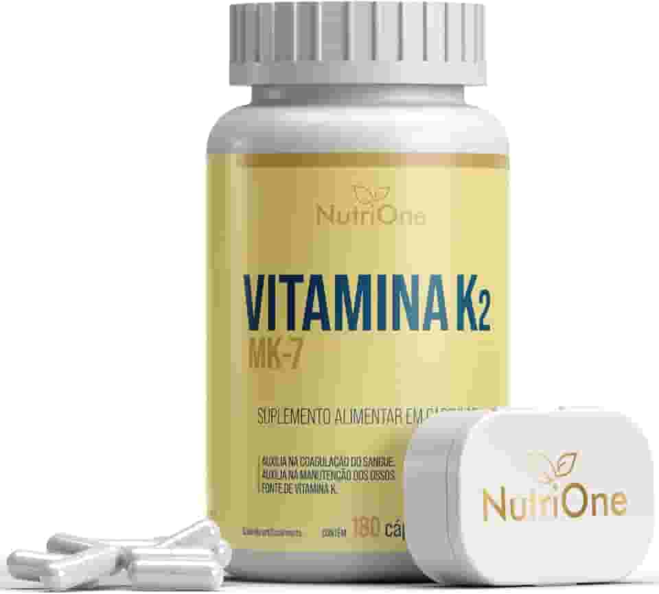 Vitamina K2 Mk7 Menaquinona 180 Capsulas 500mg - Nutrione
