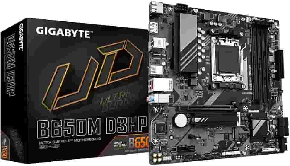 Placa Mãe Gigabyte B650M D3HP (AM5/4xDDR5/HDMI/DP/USB 3.2/M.2)