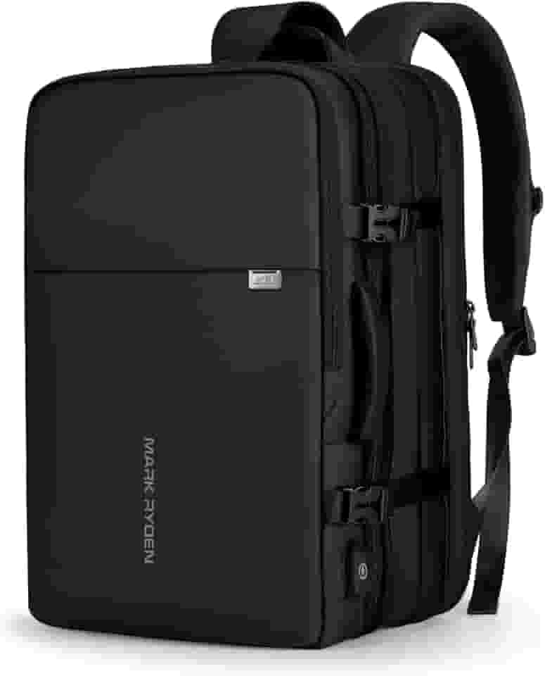 Mark Ryden Mochila de viagem masculina, 40L aprovada por companhias aéreas, Preto, 40L