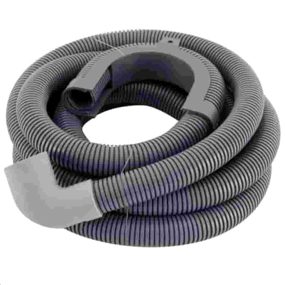 Mangueira de Saída 2 Metros com Suporte para Lavadora Tanquinho Brastemp Electrolux Consul Compatível com Diversos Modelos