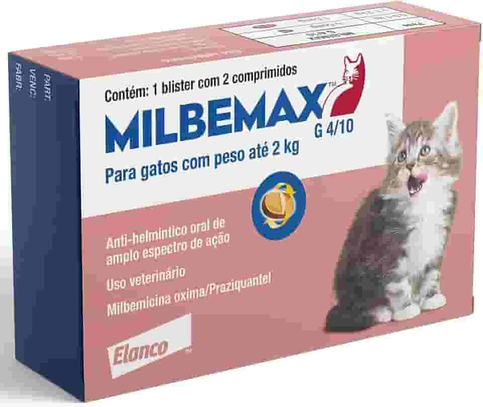 Milbemax G 4/10 Elanco para Gatos com Peso até 2 KG