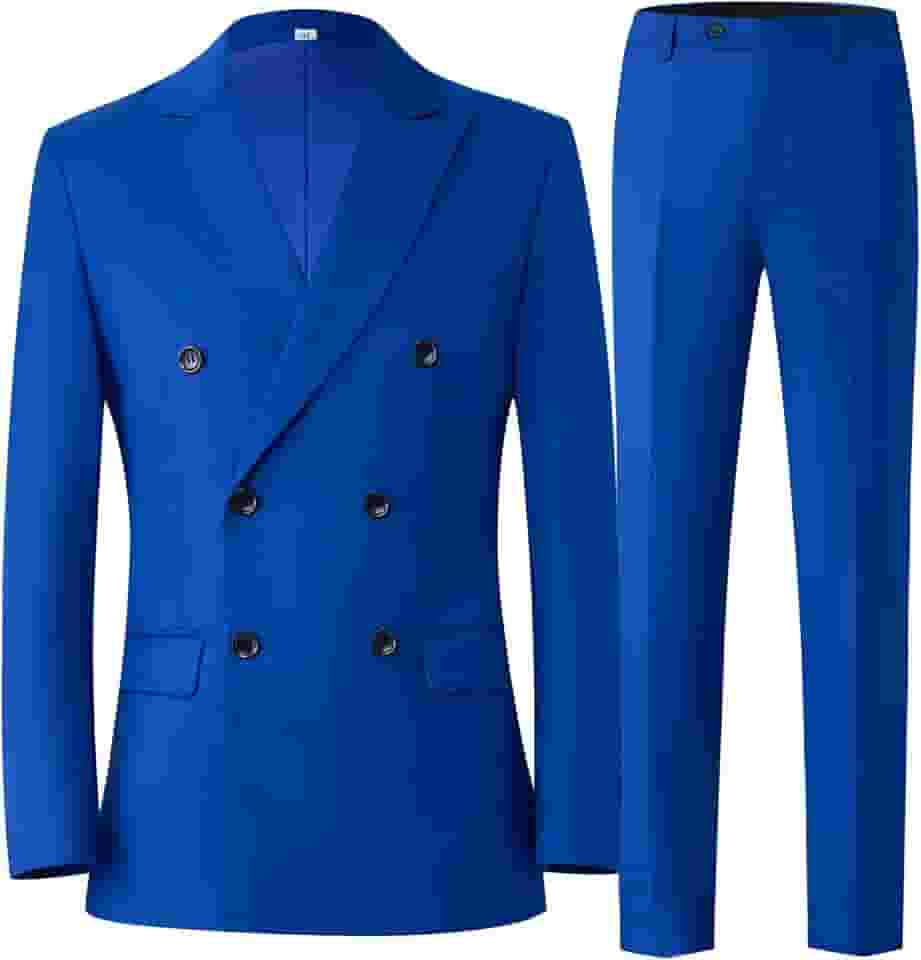 Ternos masculinos de nove cores, 2 peças, smoking trespassado para homens, ternos formais coloridos para homens