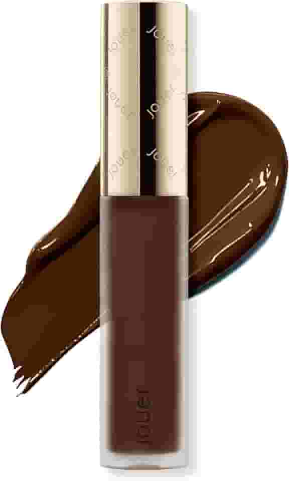 Jouer Corretivo líquido essencial de alta cobertura | Masculino e Feminino | Acabamento fosco macio | 25 tons | Ingredientes saudáveis | Sem parabenos, glúten e crueldade | Vegano