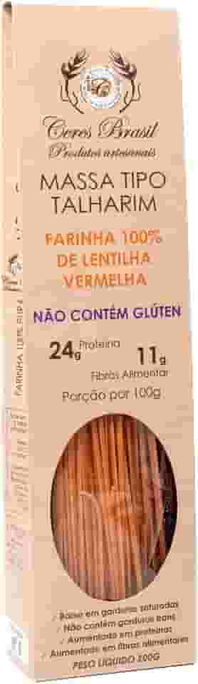 Macarrão Talharim de Lentilha Vermelha Sem Glúten Ceres 200g