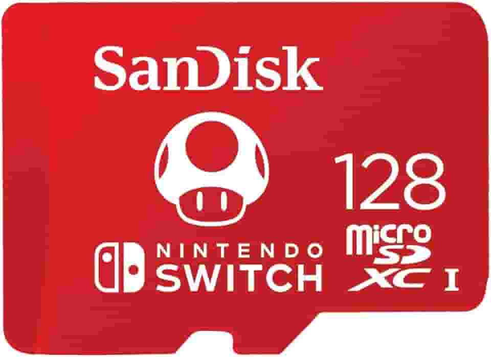 Cartão Micro SD Nintendo Switch, SanDisk, 128GB, SDSQXAO-128G-GNCZN