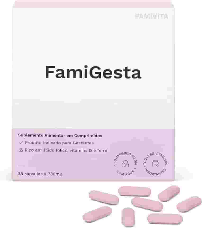 FamiGesta - O polivitamínico completo para toda a gestação com tudo que o organismo precisa. (04 Semanas)