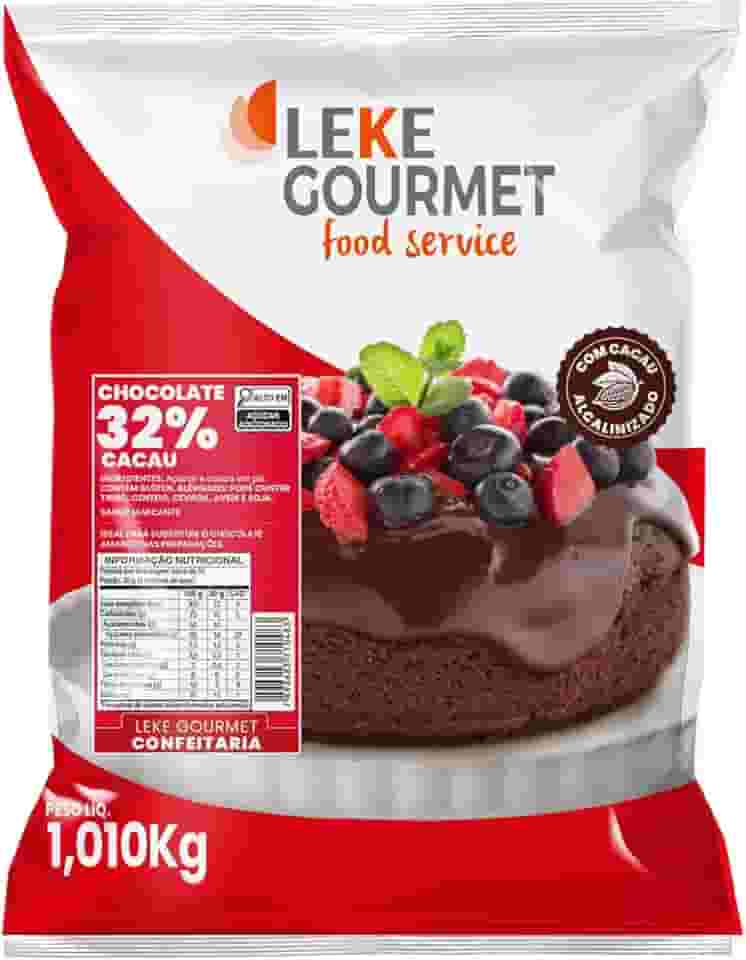 Leke Gourmet – Chocolate 32% em Pó 1010g | Ideal para Bebidas, Sobremesas e Confeitaria | Sabor Intenso e Cremoso | Uso Profissional e Doméstico